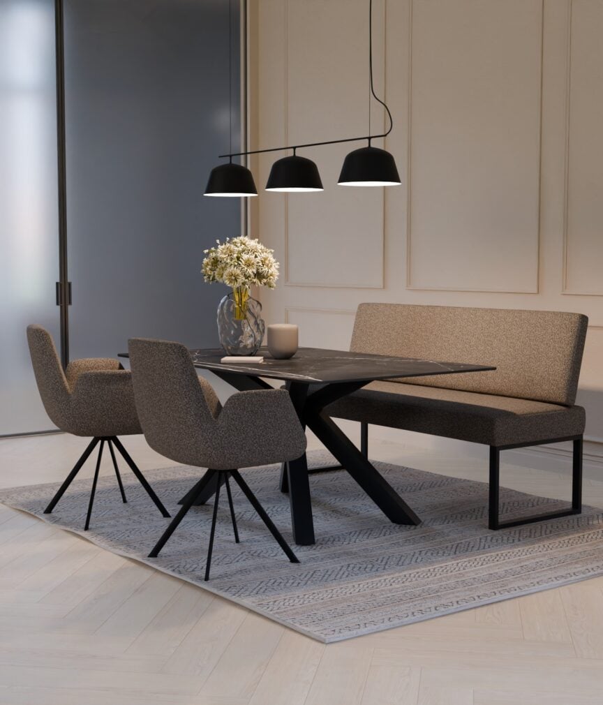 Bouclé Stoff –  Essgruppe Modern – S-Montecristo8413.jpg